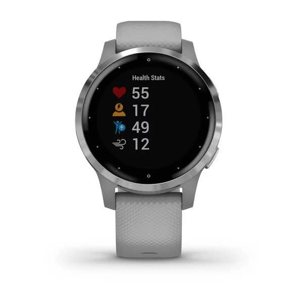 Смарт-годинник Garmin Vivoactive 4S, колір світло-сірий, сріблястий 010-02172-03 фото