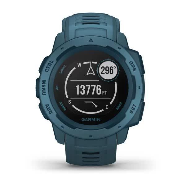 Смарт-часы Garmin Instinct Lakeside Blue с синим ремешком 010-02064-04 фото