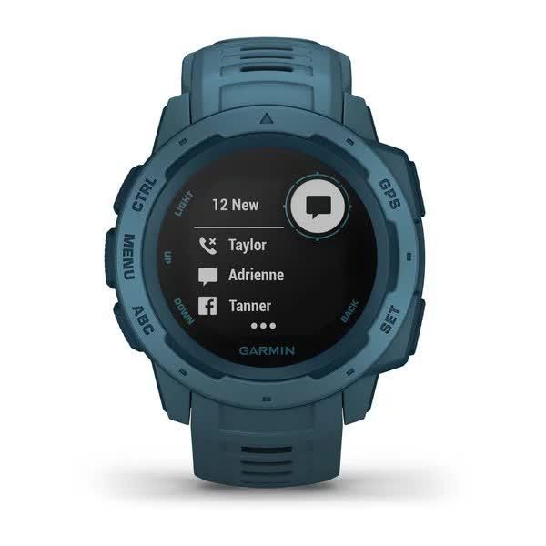 Смарт-часы Garmin Instinct Lakeside Blue с синим ремешком 010-02064-04 фото