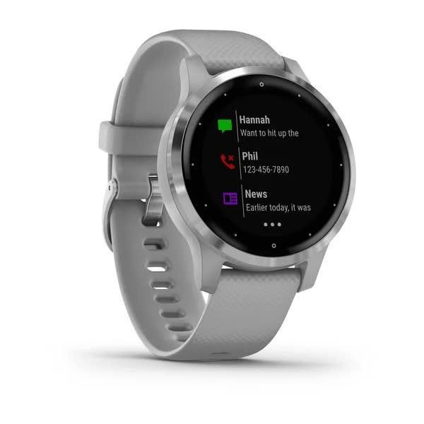 Смарт-годинник Garmin Vivoactive 4S, колір світло-сірий, сріблястий 010-02172-03 фото