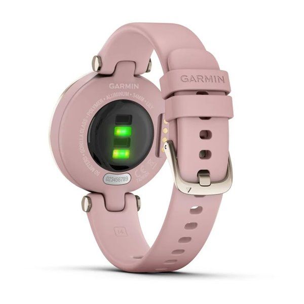 Смарт-годинник Garmin Lily Sport з кремово-золотистим безелем, рожевим корпусом та силіконовим ремінцем 010-02384-13 фото