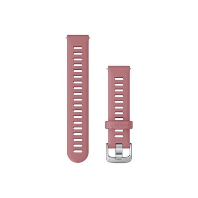 Ремінець Garmin для годинника Forerunner 255s (18 мм), світло-рожевий зі сріблястою застібкою 010-11251-3H фото