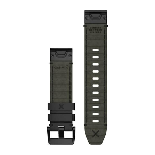 Шкіряний ремінець Garmin QuickFit 22 для годинника MARQ, чорний 010-12738-19 фото