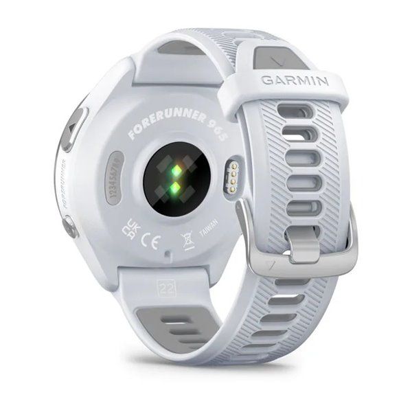 Смарт-часы Garmin Forerunner 965 с титановым безелем, белым корпусом и бело-серым силиконовым ремешком 010-02809-11 фото