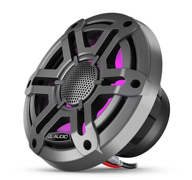 Морські динаміки JL Audio&reg; M200 7.7" зі світлодіодним підсвічуванням та сірою спортивною решіткою (Gray Sport Grille)