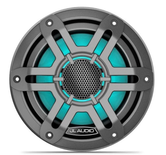 Морські динаміки JL Audio&reg; M200 7.7" зі світлодіодним підсвічуванням та сірою спортивною решіткою (Gray Sport Grille)