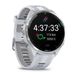 Смарт-часы Garmin Forerunner 965 с титановым безелем, белым корпусом и бело-серым силиконовым ремешком 010-02809-11 фото 3