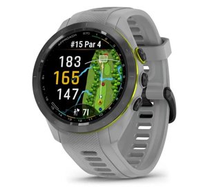 Смарт-годинник Garmin Approach S70 (42 мм) з чорним керамічним безелем та сірим ремінцем 010-02746-11 фото