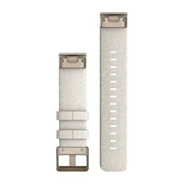 Ремінець Garmin QuickFit 20 для годинників Fenix 7S/Pro/6S/5S, Epix Pro (Gen 2) | 42 мм, Instinct 2S та інших кремовий із застібкою кремове золото