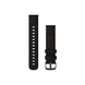 Ремінець Garmin для Venu Sq/Forerunner 245/645/Vivoactive 3/Vivomove (20 мм), чорна нейлонова стрічка із сірою застібкою 010-12924-13 фото 1