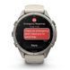 Смарт-годинник Garmin Fenix 9 Pro (43 мм) inReach з титановим корпусом і туманно-сірим/темно-піщаним силіконовим ремінцем