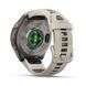 Смарт-годинник Garmin Fenix 9 Pro (43 мм) inReach з титановим корпусом і туманно-сірим/темно-піщаним силіконовим ремінцем