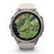 Смарт-годинник Garmin Fenix 9 Pro (43 мм) inReach з титановим корпусом і туманно-сірим/темно-піщаним силіконовим ремінцем