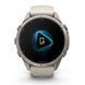 Смарт-годинник Garmin Fenix 9 Pro (43 мм) inReach з титановим корпусом і туманно-сірим/темно-піщаним силіконовим ремінцем