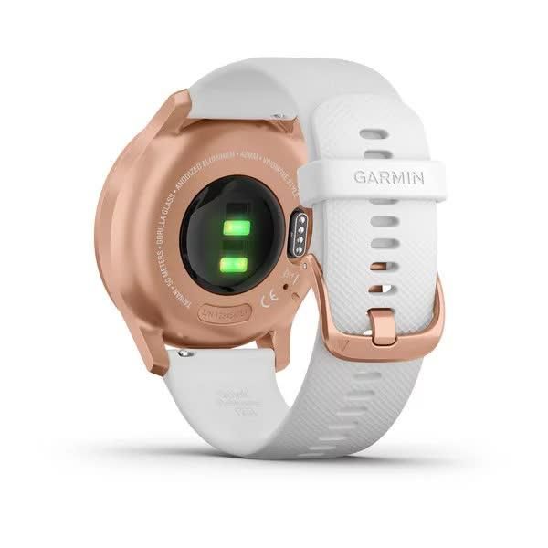 Смарт-часы Garmin Vivomove Style, розовое золото с белым силиконовым ремешком 010-02240-20 фото