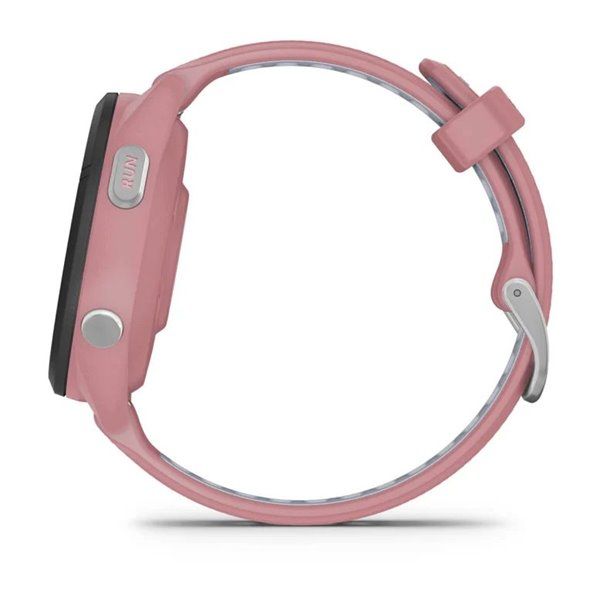 Смарт-годинник Garmin Forerunner 265s з чорним безелем, рожевим корпусом та рожево-сірим силіконовим ремінцем 010-02810-15 фото