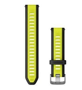 Ремешок Garmin 20 мм ярко желтый/черный для часов Forerunnere, Venu и других