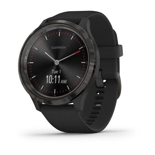 Смарт-часы Garmin Vivomove 3 с серым стальным безелем, черным корпусом и ремешком 010-02239-21 фото