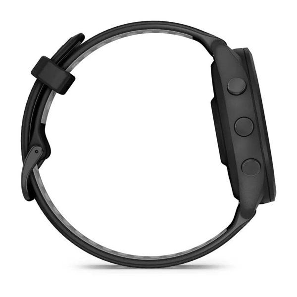 Смарт-часы Garmin Forerunner 265 с черными безелем и корпусом и черно-серым силиконовым ремешком 010-02810-10 фото