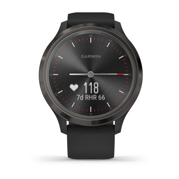 Смарт-годинник Garmin Vivomove 3 з сірим сталевим безелем, чорним корпусом та ремінцем 010-02239-21 фото