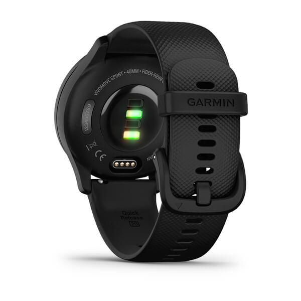 Смарт-часы Garmin Vivomove Sport черные с серым безелем и силиконовым ремешком 010-02566-00 фото