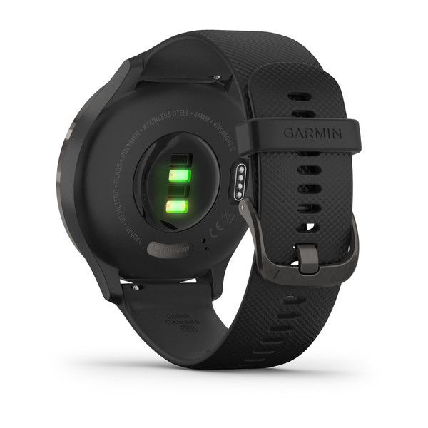 Смарт-часы Garmin Vivomove 3 с серым стальным безелем, черным корпусом и ремешком 010-02239-21 фото