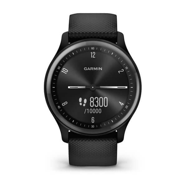 Смарт-годинник Garmin Vivomove Sport чорний з сірим безелем та силіконовим ремінцем 010-02566-00 фото