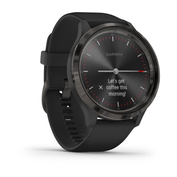 Смарт-годинник Garmin Vivomove 3 з сірим сталевим безелем, чорним корпусом та ремінцем 010-02239-21 фото