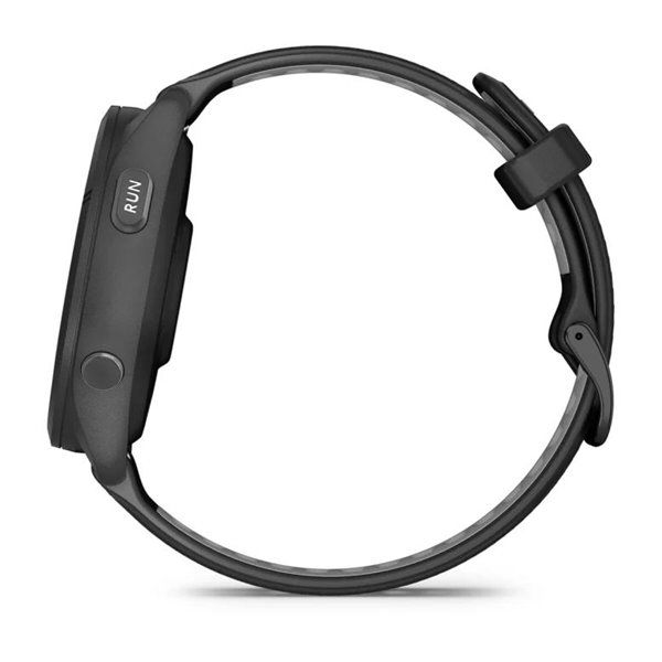 Смарт-часы Garmin Forerunner 265 с черными безелем и корпусом и черно-серым силиконовым ремешком 010-02810-10 фото