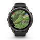 Смарт-годинник Garmin Fenix 9 Pro (43 мм) inReach з титановим корпусом Carbon Gray DLC і чорно-сірим силіконовим ремінцем