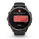 Смарт-годинник Garmin Fenix 9 Pro (43 мм) inReach з титановим корпусом Carbon Gray DLC і чорно-сірим силіконовим ремінцем