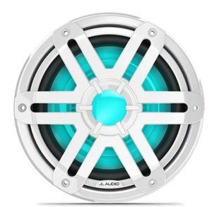 Морський сабвуфер JL Audio M200 10&Prime; з LED-підсвічуванням і білою решіткою Sport