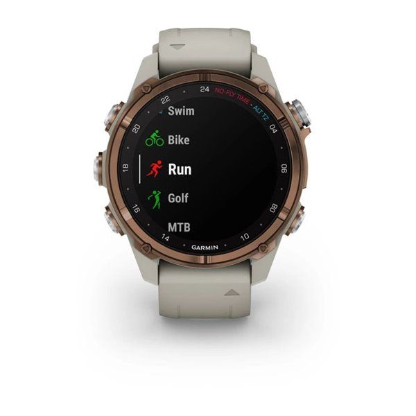 Смарт-часы Garmin Descent Mk3i - 43 мм, бронзовый титан PVD, силиконовый ремешок французского серого цвета + трансивер Descent T2 BNDL-DMK3-43TFDT2 фото