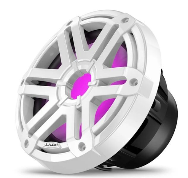 Морський сабвуфер JL Audio M200 10&Prime; з LED-підсвічуванням і білою решіткою Sport