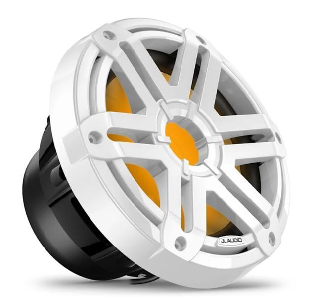Морський сабвуфер JL Audio M200 10&Prime; з LED-підсвічуванням і білою решіткою Sport