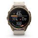 Смарт-годинник Garmin Fenix 9 Pro (43 мм) inReach з титановим корпусом Autumn Gold і шкіряним ремінцем кольору слонової кістки