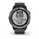 Спортивний годинник Garmin Fenix 6 Solar сріблястий з чорним ремінцем 010-02410-00 фото 5