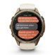 Смарт-годинник Garmin Fenix 9 Pro (43 мм) inReach з титановим корпусом Autumn Gold і кремово-сірим силіконовим ремінцем