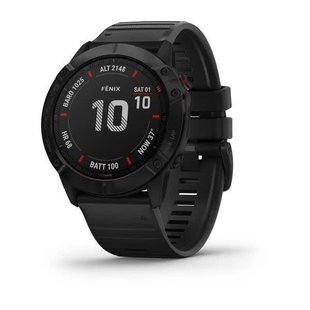 Смарт-годинник Garmin Fenix 6X Pro чорний з чорним ремінцем 010-02157-01 фото