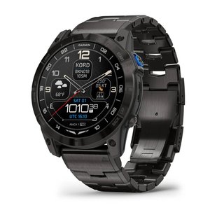 Смарт-годинник Garmin D2 Mach 1 Pro з вентильованим титановим браслетом 010-02804-81 фото