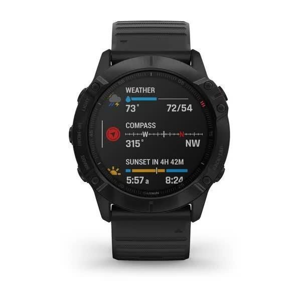 Смарт-годинник Garmin Fenix 6X Pro чорний з чорним ремінцем 010-02157-01 фото