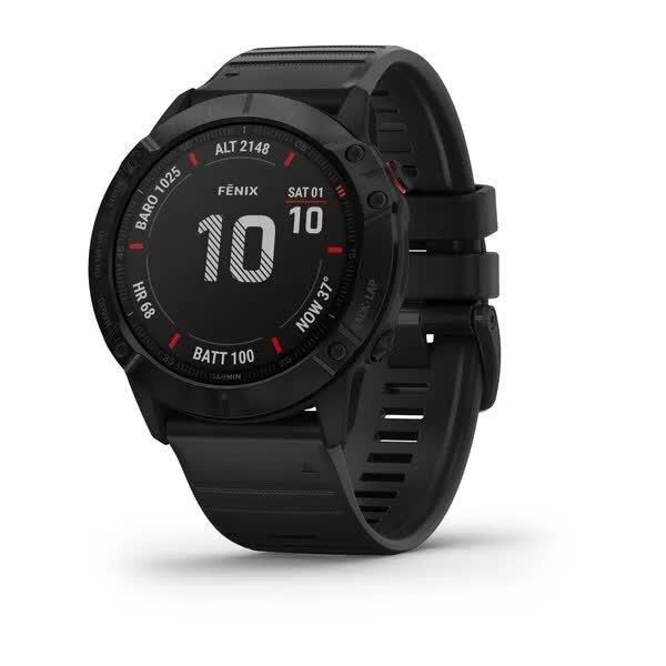 Смарт-годинник Garmin Fenix 6X Pro чорний з чорним ремінцем 010-02157-01 фото