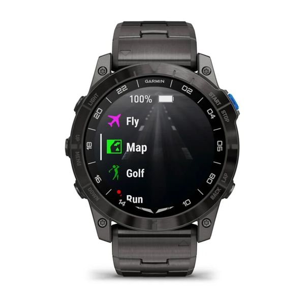 Смарт-годинник Garmin D2 Mach 1 Pro з вентильованим титановим браслетом 010-02804-81 фото