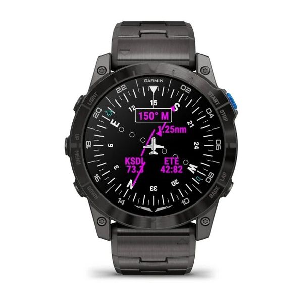 Смарт-часы Garmin D2 Mach 1 Pro с вентилируемым титановым браслетом 010-02804-81 фото