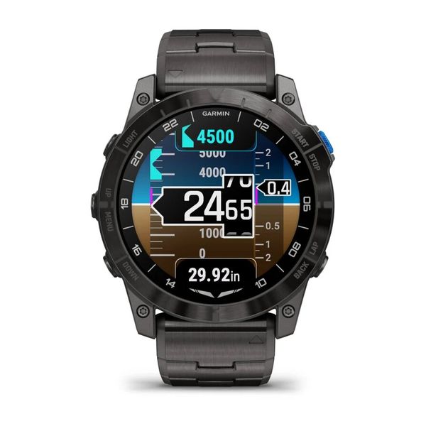 Смарт-часы Garmin D2 Mach 1 Pro с вентилируемым титановым браслетом 010-02804-81 фото