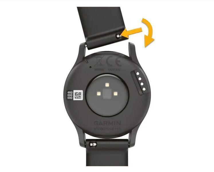 Ремінець Garmin для Venu Sq/Forerunner 245/645/Vivoactive 3/Vivomove (20 мм) силіконовий світло-сірий