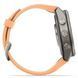 Смарт-годинник Garmin Fenix 9 Pro (43 мм) inReach з титановим корпусом і рожево-помаранчевим силіконовим ремінцем