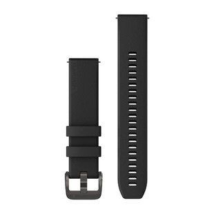Ремешок Garmin 20 мм для часов Venu, V&iacute;voactive, Forerunner и других черный с металлической фурнитурой