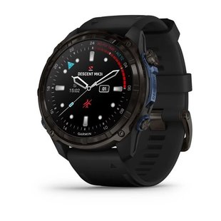 Смарт-годинник Garmin Descent Mk3i - 51 мм, титан Carbon Grey DLC з чорним силіконовим ремінцем 010-02752-11 фото