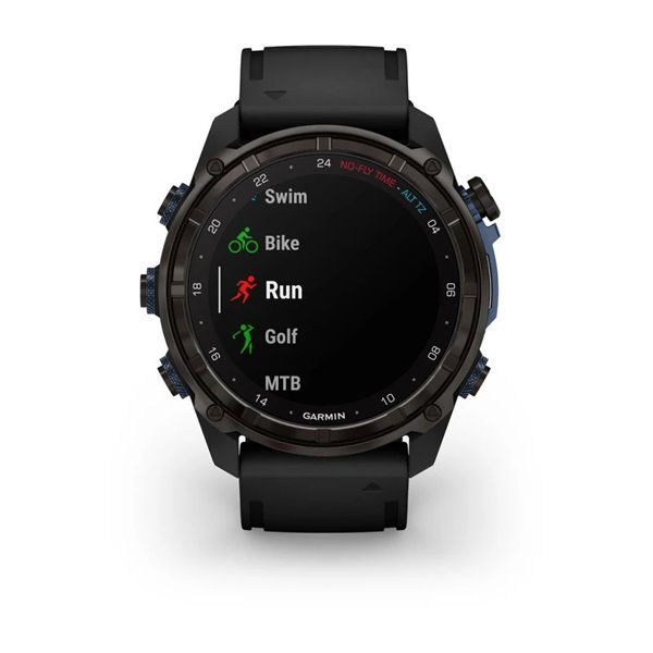 Смарт-часы Garmin Descent Mk3i - 51 мм, титан Carbon Grey DLC с черным силиконовым ремешком 010-02752-11 фото